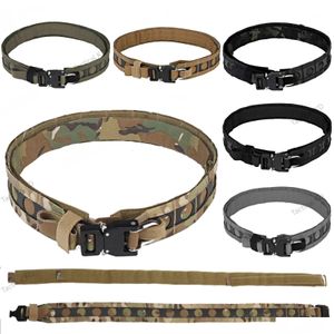 Midjestöd Taktisk bison Battel Belt -bälte Snabbavskjutande metallspänne lättviktsprofil Molle Mount Ferro Style Airsoft Gear Dr DHCNS