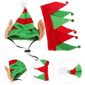 Dog Apparel Cosplay Pet Hat Collar Outfits Kitten Neckerchief Flannel Christmas Ornaments