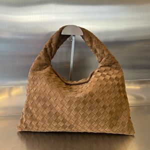 10A من أعلى المستويات النسخ المتماثل BV's Hop's Hopbag Counter Counter Bag 41cm Intrecciato Suede Leather Bags with Dust Bag Free Free VV029