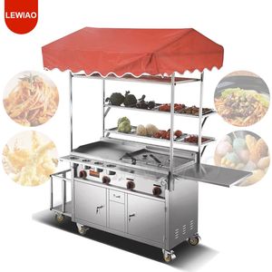 Mobile Vehicle Snack Car Cream Fast Food Custom Towable Outdoor Street Cart In Snack Machine