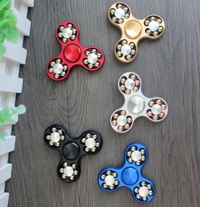 5 färger 18 Steel Ball Hand Spinner Fingertip Finger Gyro Alloy Cube for Autism ADHD Rotation Long Spin Time Anti Stress Toys8769938