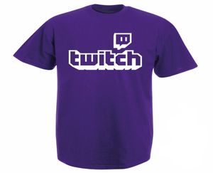 Twitch TV Tshirt Purple Gaming Top Gamer TEE Fathers Day Fan Regali di orgoglio a manica corta Men Donne una maglietta unisex Y190606012594496