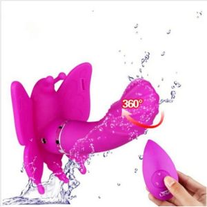 Mulheres Masturbação Strap on Butterfly Vibrador 20 Velocidade Controle Remoto Sem Fio Vibrador Calcinha Vibrando Brinquedo Sexual para Couples524