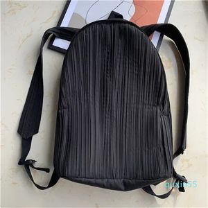 Waist Bags Lightweight Miyake Pleated Series Capacity Color Backpack Women Solid Weight Pack Japanese For Fold Light