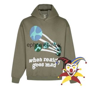 Felpe con cappuccio da uomo Felpe Pantaloni a due pezzi da donna BROKEN PLANET When Reality Goes Mad Felpa con cappuccio Uomo Donna Pullover casual oversize Hoodedephemeralew