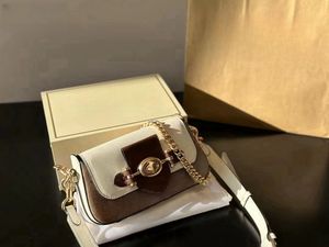 Designer Metal Chain Bag 5A shoulder handbag leather solid color buckle square stripe lady messenger bag Classic Baguette bags carriage underarm bag HDMBAGS2023