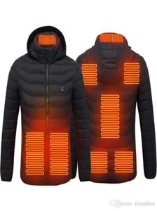 Nuove Donne Degli Uomini di Riscaldamento Giubbotti Inverno Caldo USB Abbigliamento Riscaldato Cotone Termico Trekking Caccia Pesca Cappotti Da Sci P911314633343