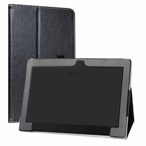 タブレットPCケース10.1レノボアイデアパッドD330タブレット折りたたみスタンドPUレザーカバー付きの高品質のケース弾性閉鎖YQ240118