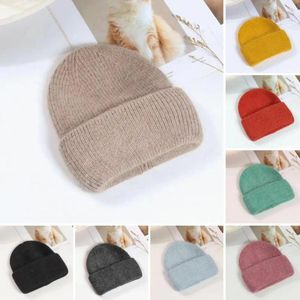 Berets Elástico Senhoras Chapéu Super Soft Fur Beanie Inverno Quente para Mulheres Alta Elasticidade Resistente ao Tempo de Malha Fofa