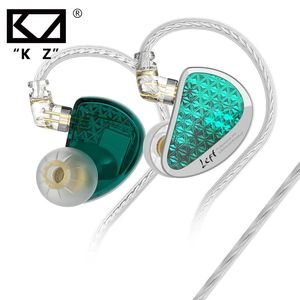 Hörlurar KZ AS16 Pro Wired Earphone 8BA Balance Armatur Bästa hörlurar i öronmonitor Sport Hifi Musik Bassörhängen Headset Microphone