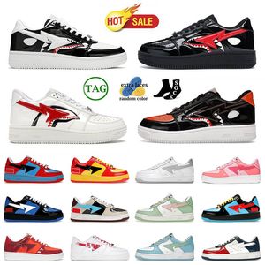 2024 Ny ankomst Herrkvinnor Designer Casual Shoes Bapestar Loafers Shark Black White Camo Pink Jjjjound Patent Bapestasity SK8 STA Trainers Sneakers 36-45