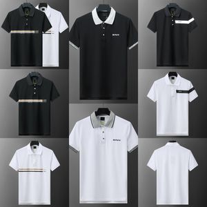 2024 Tasarımcı Erkek Polos Gömlek Yeni İşlemeli Göğüs Mektubu Kafası Günlük Lüks Tasarım Kıdemli Ofis Erkek Tişört Moda Yaz M-3XL