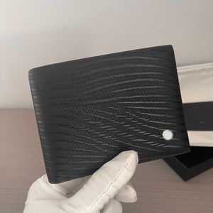 Designer Wallet Luxury Men's Credit Card Purse High Quality Leather ID Holder Short Mini Wallets Coin Pocket Cash Clip fashion Purses Comes with Dust Bag Box