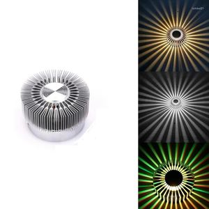 Wall Lamp 3W Mounted LED Light Effect Sunflower Projection Rays AC85-265V Corridor Retail