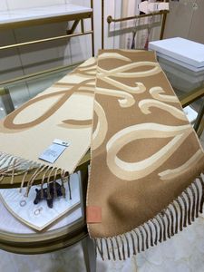 Sciarpe di lana di design per donna Sciarpa elegante Sciarpe ricamate da uomo Inverno all'aperto Lana Vacchetta Accessori logo Regalo di Natale Colorato