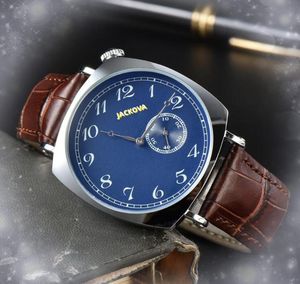 All Dials Working Automatic Date Men Watches Luxury Fashion Three Pins One Eye Design Digital Number Dial Quartz Movement Clock Set Auger Bracelet Wristwatch Gifts