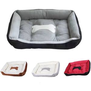 Per cani Pet Cat Letto grande Comodo cuscino morbido per cani Accessori Quadrato peluche Cucciolo Divano letto Petkit Cestino per forniture per cani 240118