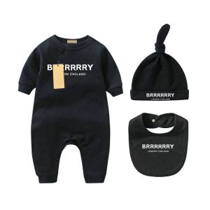 Kids Bodysuit for Babies new born Baby Jumpsuit Girl Designer Brand Letter Costume Overalls Clothes Outfit Romper Outfi bib hat 3pc CSG2401187-6