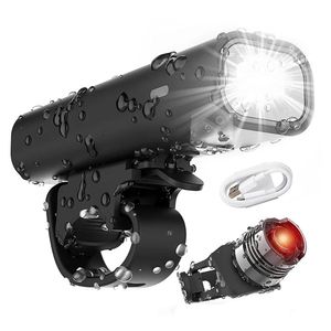 Lights Easy Install Camping 4 Modes Headlight Super Bright USB Rechargeable Bike Light Set Safety Combination Taillight Front And Back