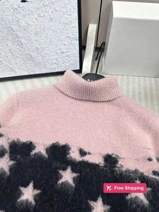 Designer Women's Sweaters Xiaoxiang Ski Series Sticked Hem med liten diamantdekoration Design SS Autumnwinter Ny enkel och elegant skjorta ZZVL