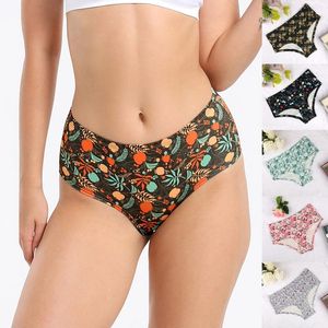 Mulheres Shapers Mulheres Algodão Bikini Underwear Pack Cintura Alta Barriga Fechando e Hip Levantando Padrão Sem Emenda