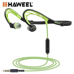 Headphones HAWEEL Foldable Wired Running Sports Headphones Night Neckband inEar Stereo Workout Earphones Designed For Jogging Gym Headsets