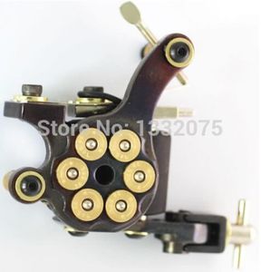 WholePure handmade cast iron tattoo machine 10 wraps wire cutting tattoo for liner 4 colors to choose1894055