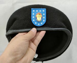 Berets amerykańska armia piechoty Pułk Piechoty 1. Dywizja Czarna wełna Recenactment Outdoor Wojskowy Cap