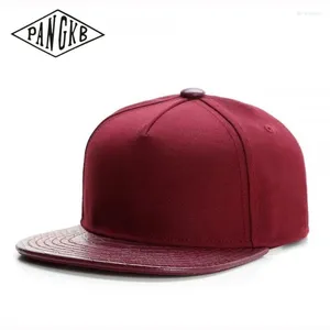 Ball Caps PANGKB Brand PAC WINE Pure Color Blank Adult Outdoor Casual Sun Baseball Cap Men Women Hip Hop Sports Basketball Snapback Hat