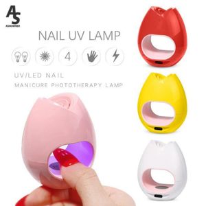 Secadores de unhas Secador LED Lâmpada portátil Mini UV para curar todo o esmalte de gel com sensor de movimento Manicure Pedicure Salon Tool502