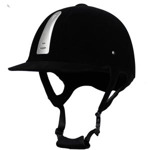 Gear Equestrian Helmet Unisex Classic Velvet Horite Riding Hjälm Hästutrustning Cykel Hjälmskydd Cap 5462cm Justerbar