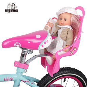 Saddles drbike çocuk bisiklet koltuk posta bebek koltuğu çocuk bisikleti için tutucu ile kendinizi süslemelerle bebek bisikleti bisiklet bebek koltuk bebek