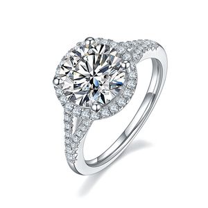 고급 Moissanite Promise Ring, 1-3ct 다이아몬드 반지, 디자이너 보석류, 웨딩 밴드, 약혼 반지, 화이트 골드 도금 925 스털링 실버 인증서