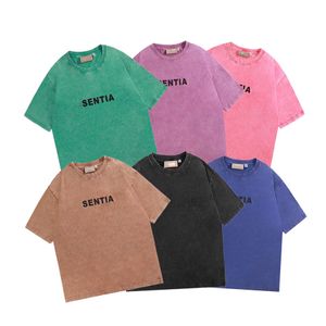 T-shirt da donna firmata camicia estiva nuova T-shirt in puro cotone y2k per uomini e donne nello stesso stile per le coppie