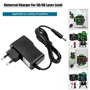 1st universell laddare för 3D/4D -lasernivå litiumbatteri EU Plug AC Power Adapter Lasernivå Tillbehör