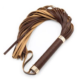 Bondage Flogger Flirtare PU Frusta in pelle BDSM Sculacciata Flogger Nappa Bondage Restrizioni Giocattoli sessuali per coppie Donna Giochi per adulti 240118