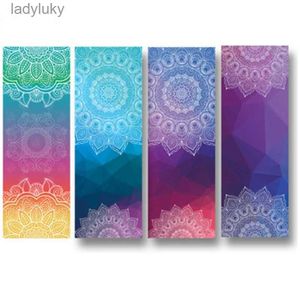 Yoga Mats 183*65cm Classic Mandola Yoga Thandduk Diamantstruktur Non-Slip Portable Travel Yoga Mat Handduk Pilates Cover Fitness Yoga Blanketl240118