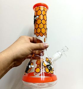 Kırmızı Arı Cam Bong Kadın Konnektörü 18mmdab Teçhizat Kurtarma Tüpü Burner Bubbler