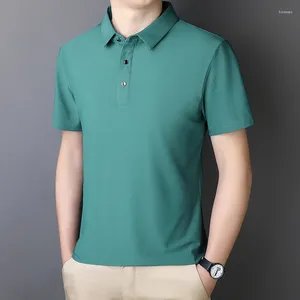 Men's Polos Summer Plus-size T-shirt 9XL 8XL 7XL Youth Trend Casual Loose Short-sleeved Lapel Solid Color Sports Wear Polo Shirt.