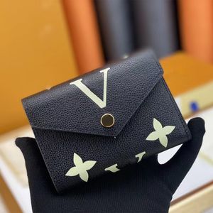 Luxury Designer wallet coin purse Women Short Wallet Woman Coin Purse Original Box Card Holder Ladies Handbag Checked Flower mens wallet cardholder designer bag