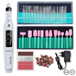 Tratamentos aparelho elétrico para manicure moagem hine uv gel acrílico polonês removedor prego brocas moinho cortador ferramentas conjunto moedor de unhas