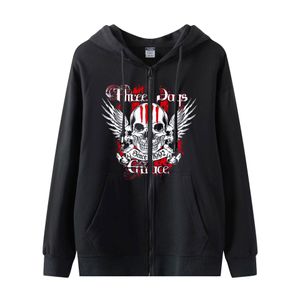 High Street Hip-Hop E-Girl Gothic Hooded Loose Jacket Skulls Wing Mönster Full Zip Up Coat Y2K Eesthetic Harajuku Grunge Sweatshirts Streetwear