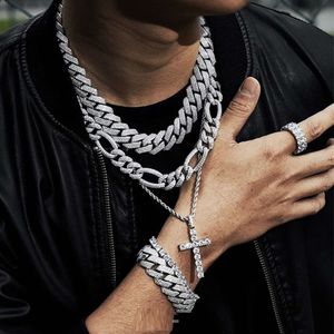 6mm-14mm Hip Hop Mannen Ketting 925 Sterling Zilver Vvs Moissanite Cubaanse Link Chain Iced Out Cubaanse link Miami Cubaanse Ketting