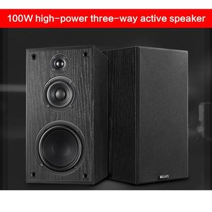 Alto-falantes 100W Highpower Threeway Alto-falante ativo sem fio Bluetooth Home HiFi Audiophile Speaker Multimídia Alto-falante frontal de alta fidelidade