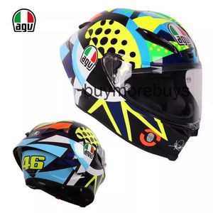 Vollgesichts-Offener Italien-Agv-Pista-GP-Rr-Motorradhelm Rossi-Carbonfaser-Helm zum Jubiläum E2UA