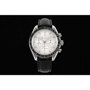 Watchmen Omegawatch Watch Speedmaster Uhren Männer Chronograph Montre 6-Pins arbeiten 5A hochwertige mechanische Bewegung UHR Back Transparent Sapphire Relojs dl1n