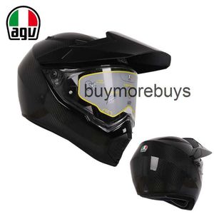 Full Face Open Agv Ax Carbon Brazed Vehicular Motorcycle Off Road Helmet Full Cover Men's and Women's Motorcycle Racing Helmets Rally Helmets Four Seasons APAL