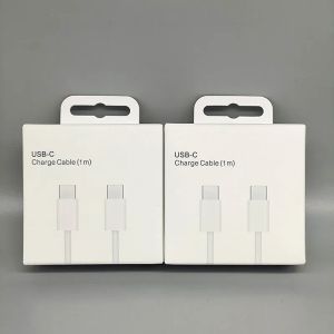 60W USB C till typ C-kabel för iPhone 15 Ny flätad USB-C-sladd med detaljhandelsförpackningar izeso 11 ll