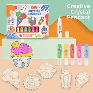 DIY Drawing Toys 3D Window Art Paint Kit Watercolor Paints Educational 240117