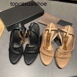 Bottega-venetta Shoes Design Brand Curage Designer New Breseable Mesh High Heels High Heels Sense Chean Thin Heels Ultra High Heelsパーソナライズされたサンダル女性Fashio